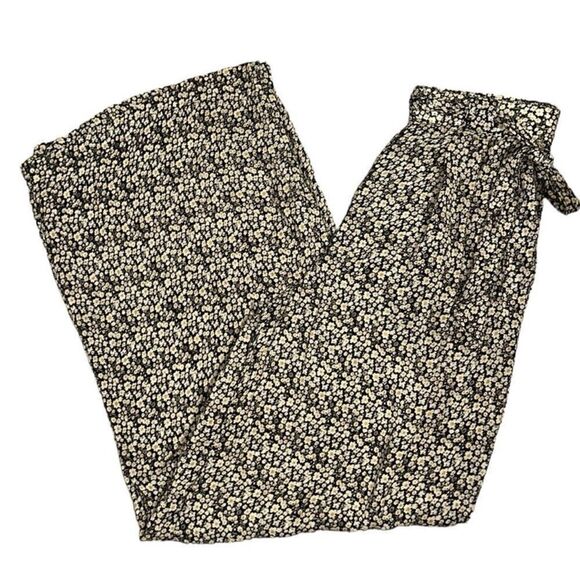 Zara Floral Print Brown Belted Lightweight
Pants(Size Small) - Picture 1 of 7